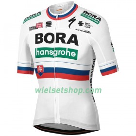 Fietskleding (Fietsshirt + Korte Koersbroek) 2020 BORA-hansgrohe Slowaaks kampioenschap N001